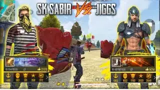 SK SABIR BOSS VS JIGS || BEST VS BEST || FREE FIRE BATTLEGROUND