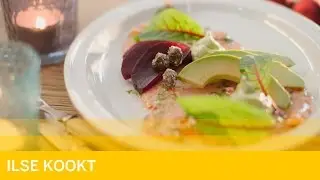 Gemarineerde zalm met avocado