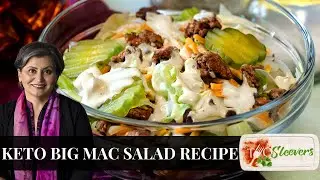 Keto Big Mac Salad | Low Carb Hamburger Salad Recipe