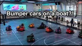 Bumper cars in the &ldquo;Seaplex&rdquo; on Ovation of the Seas - Royal Caribbean