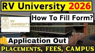 How to Fill RV University 2026 Application Form - How To Get Admission in RV University 2026