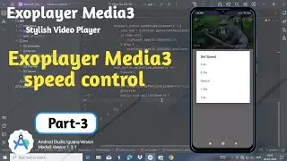 Exoplayer Media3 Video Player Speed Control in Android Studio || Media3 Speed Control 
