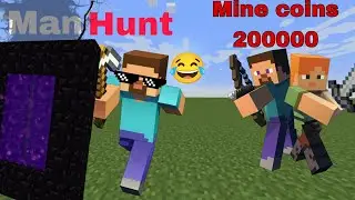 Minecraft Man Hunt If I win I will receive minecraft coins @smash insaan