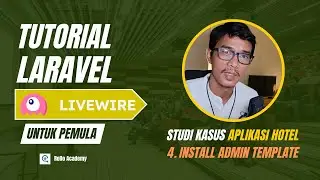 Tutorial Laravel & Livewire - Install template admin (untuk pemula)