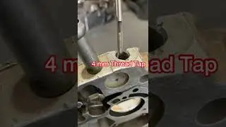 How to repair stripped aluminum threads ? #howto #shorts #amazing #satisfying #car #skills #video