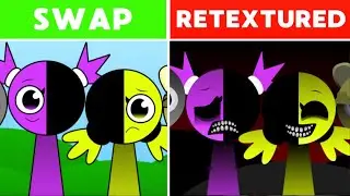 Kiki and Bouba in Sprunki Swap Retextured! Normal VS Horror Versions!