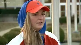 Prayer circle for students in Marshall County High School shooting