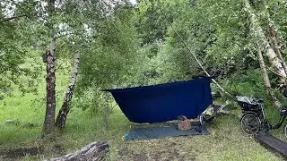 3x3 Tarp camp setup
