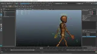 02 Starting a forward progression walk  | How to cycle and have the feet stick in Maya