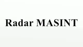 Radar MASINT