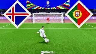 Iceland vs. Portugal - EURO 2024 Qualifiers Match Penalties | PC [4K60]