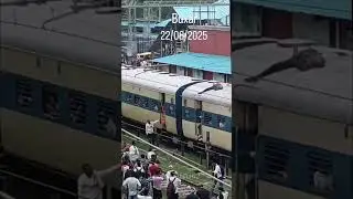 Buxar station accident 😢 #viralvideos #buxar #station #train ￼ #accident