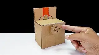 How to Make Coin Bank Box Steering wheel | ออมสินหรียญ พวงมาลัย