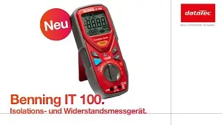 NEU: BENNING IT100 Isolations- und Widerstandsmessger&auml;t.