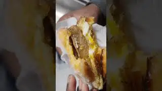 butter toasted glazed donut turkey sausage egg and cheese breakfast sandwiches Mr LTL S.L.C.S.🙏👍