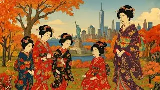 Japanese Autumn Lofi Jazz &ndash; Shamisen, Koto & Shakuhachi | Elegant Fall Music in New York