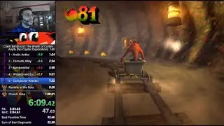 CB: The Wrath of Cortex - Any% (No Level Skips) Speedrun - 58:53