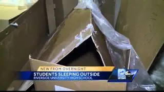 Students sleep outside to raise money for good cause