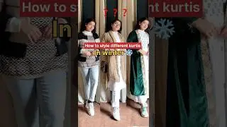 How to style Kurtis in winter #kurtis #winterwear #meesho #winterstyling #howtostyle #stylingtips
