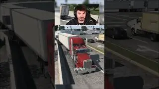 Самый длинный грузовик в мире сложно водить 😅 #americantrucksimulator