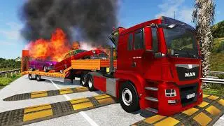 Truck vs Speed bumps | BeamNG Drive #shortvideo #beamngdrive #simulation #india #truck #speedbumps