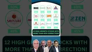 12 Stocks With More Than 40% Correction!
