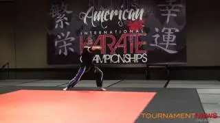 Andrew Bratton Creative Forms at North American International Karate Championship 2013