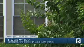 'I feel helpless:' Working mom taking care of nine children faces eviction