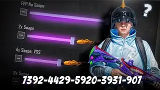 BGMI BEST💥SENSITIVITY SETTINGS | BGMI SENSITIVITY CODE TODAY | BGMI ZERO RECOIL SENSITIVITY CODE