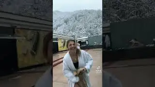 Аня Покров в горном санатории! тик ток, 🤩👍🔥#chorts!