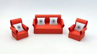 DIY Paper Sofa Set Making Ideas | How To Make Paper Furniture | Origami Furniture | Paper Toys