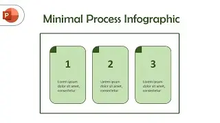 How to Create a Minimal Process Infographic in PowerPoint? | Step-by-Step Tutorial