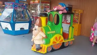 1990s Jolly Roger Pink Panther Train Kiddie Ride