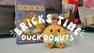 HOW TO BUILD DUCK DONUTS BRICKS - BRICKS TUTORIAL MINI LEGO