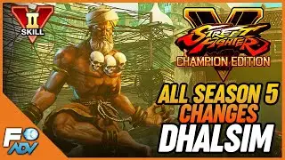 Dhalsim SFV Season 5 Changes + VSkill 2 Breakdown - Street Fighter V Champion Edition