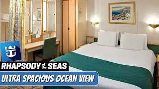 Rhapsody of the Seas | Ultra Spacious Ocean View Stateroom | Full Walkthrough Tour & Review | 2024