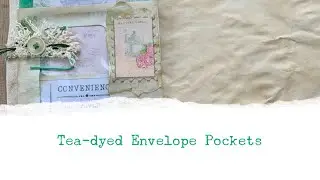 Tag Pocket from a Tea-Dyed Envelope