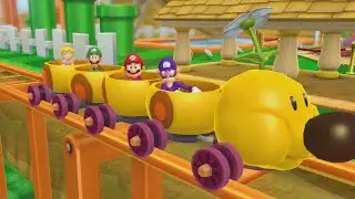 Mario Party 10 - Waluigi vs Mario vs Luigi vs Peach - Mushroom Park