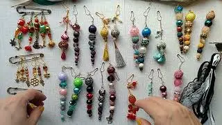 Junk Journal Jewelry - Beaded Planner Dangles and Journal Tassels