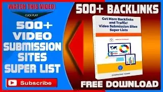 500+ Video Submission Sites Free Video Ebook Video Template