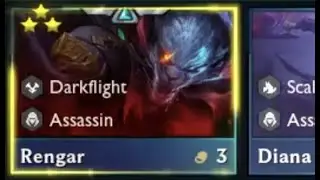 Rengar 3 Star but he has a Radiant Deathblade