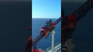 This is the Worlds First Roller Coaster on a Cruise Ship! Bolt on the Carnival Mardi Gras!