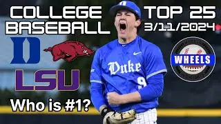 COLLEGE BASEBALL RANKINGS: A NEW #1 | GAME PREDICTIONS & RANKINGS BREAKDOWN BY WHEELS