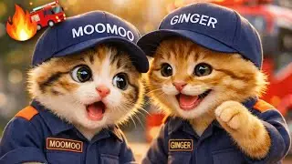 Little Heroes: Ginger & Momo's First Firefighter Training 🚒