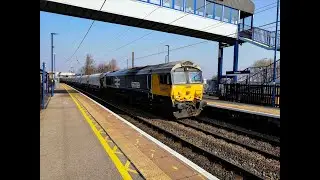 GBRf Class 66 66789 Passes Adwick on 4D78