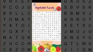 Vegetable Puzzle For Genius Only! | Word Search Game | Puzzles | Riddles #viral #shorts #short