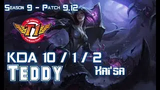 SKT T1 Teddy KAI'SA vs EZREAL ADC - Patch 9.12 KR Ranked