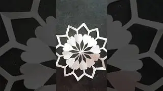 diy paper snowflake cutting design for home decor