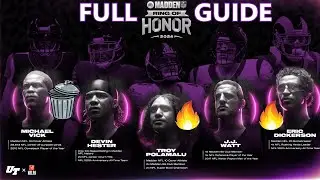 RING OF HONOR FULL GUIDE!! HOW TO REACH MUT LEVEL 50 RIGHT NOW IN MADDEN 24 ULTIMATE TEAM!!!