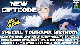 NEW GIFTCODE SPECIAL TOBIRAMA BIRTHDAY CHAOS AND PEACE | NINJA GLORY